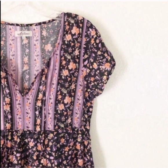 ARNHEM Bloom babydoll mini dress nightshade floral - Picture 5 of 12